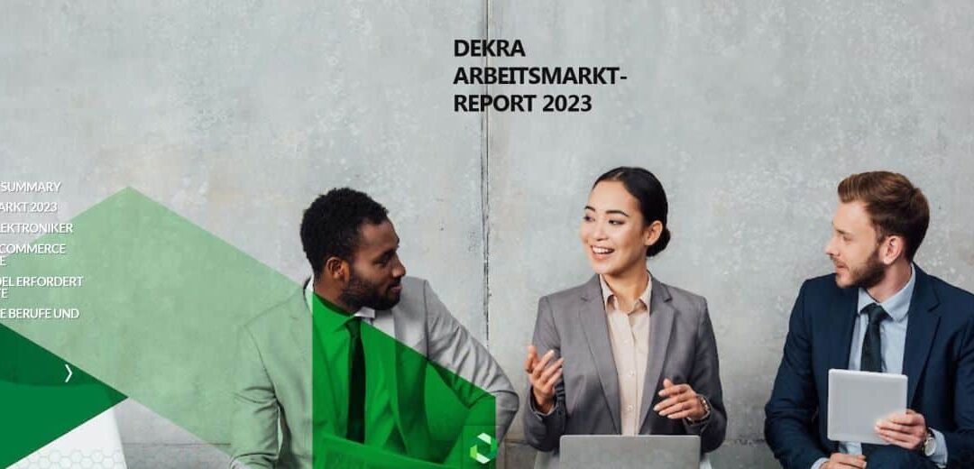 DEKRA Arbeits­markt­re­port 2023: Bes­te Chan­cen für Fach- und Arbeits­kräf­te